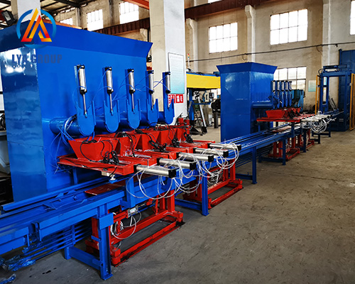 What is the configuration of concrete artificial stones production line?