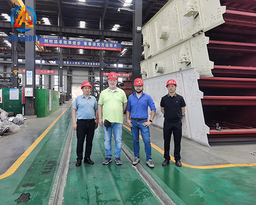 Customer visit–Paver Bricks Standard Production Line