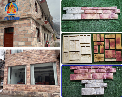 Popular and fashion artificial stone culture stone silicone wall mould