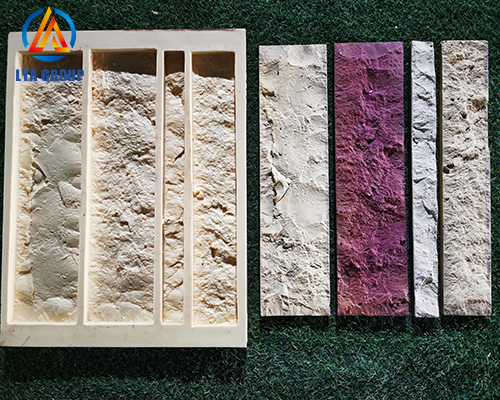 natural culture artificial stone veneer silicone mould making concrete artificial wall tile molds