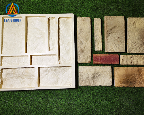 Decorative Rubber Sillicon Veneer Stone Mold For Exterior Wall House