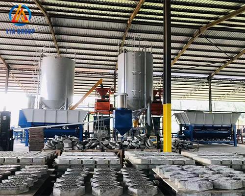 Wet concrete production line